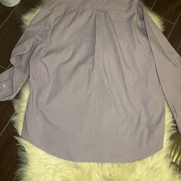 Tommy Hilfiger Plum/White button up sz 16 1/2 - Picture 2 of 5